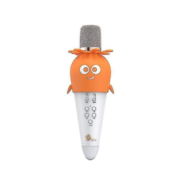 Trådlös Bluetooth mikrofon med styrbara LED-lampor (orange)