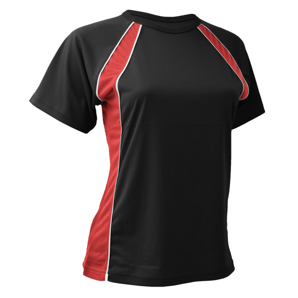 Finden & Hales Dam/Dam Coolplus Jersey Team Sports T-Shir Black/Red/White XL
