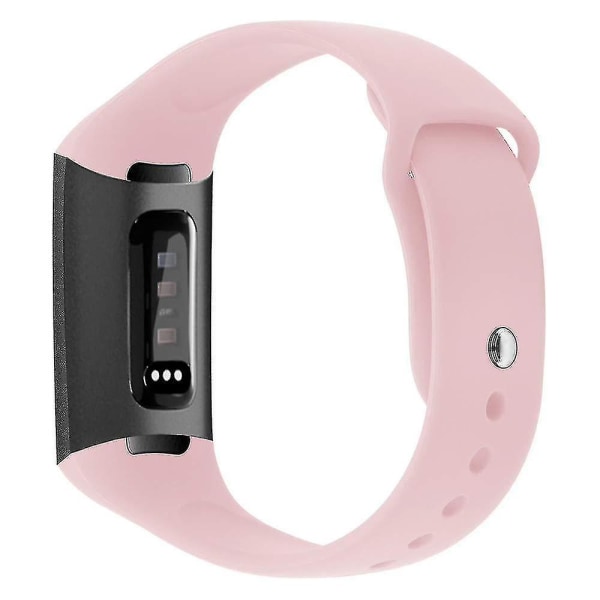 Silikonarmband kompatibelt med Fitbit Charge 3 (Rosa)