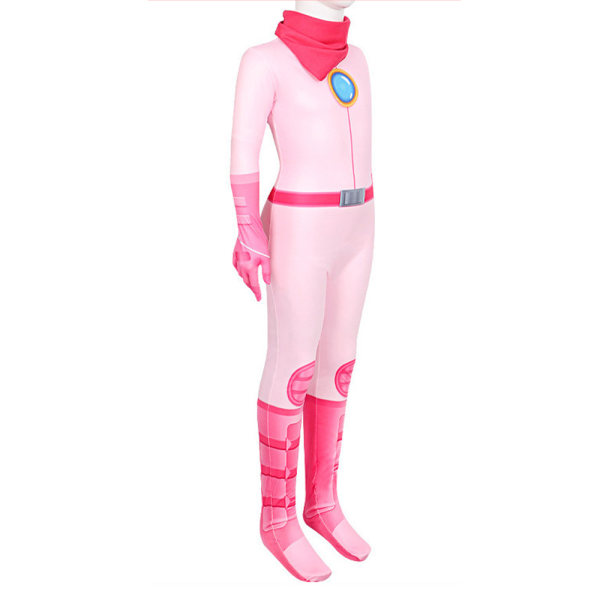 Princess Peach Cosplay Barn Jumpsuit Kostym Bodysuit Rollspel 110cm 110cm