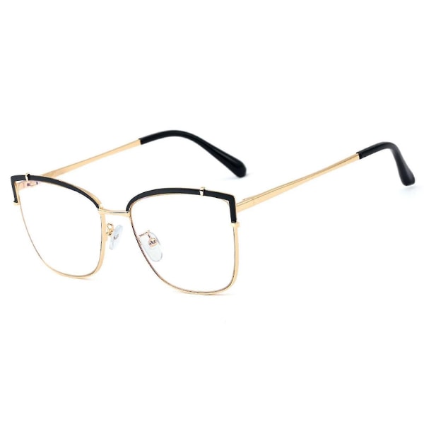 Anti-Ljus glasögon fyrkantig tunn ram med platt glasögon för vuxna