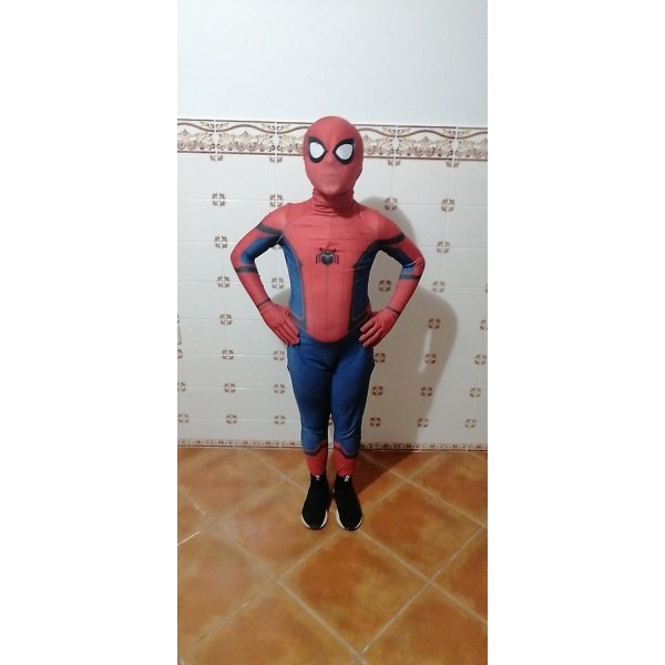 Vuxen/barn 3d Spiderman Cosplay Cosplay Set Child S Aldult M