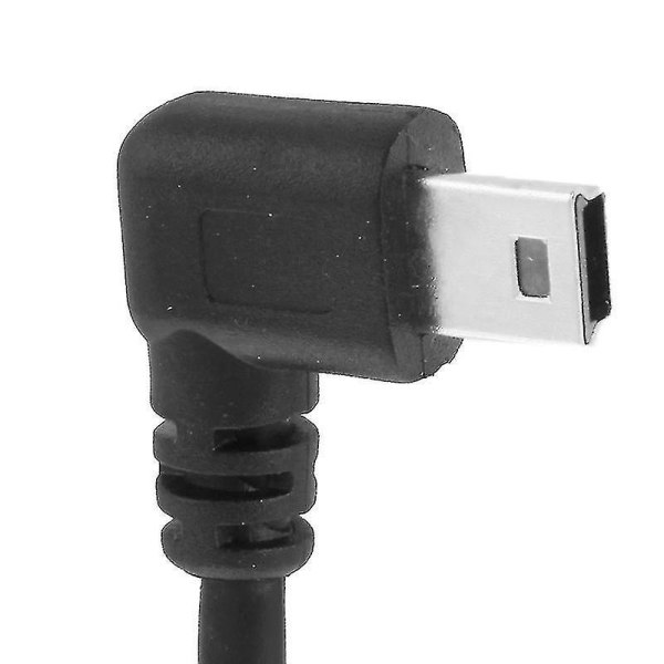 90 graders mini USB hane till USB 2.0 AF-adapterkabel med OTG-funktion, längd: 25 cm