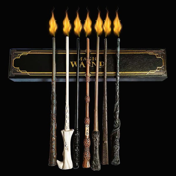 Magic Trollstavar med eldklotsprayeffekt för födelsedag Luna Dumbledore