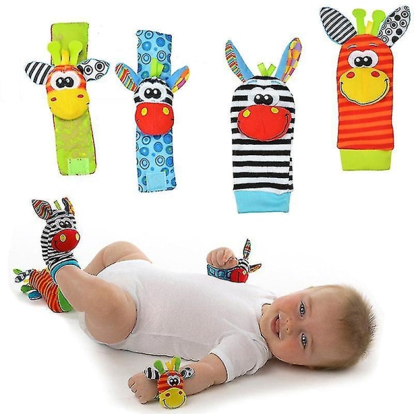 New Arrival Baby Rattle Toy Rattle Set Baby Sensory Toys Foot-finder Strumpor Handled Rattle Armband Gif
