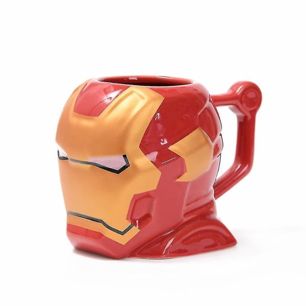Super Hero Iron Man Mjölk kaffemuggar med cover Cup Köksverktyg present