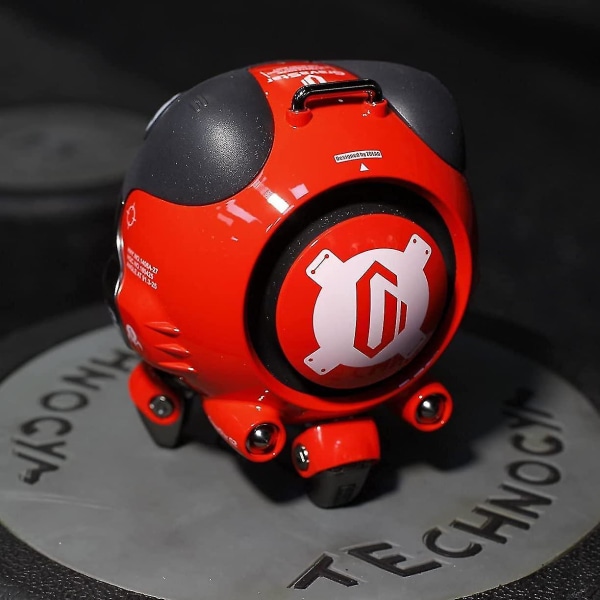 Utomhus Bluetooth -högtalare med subwoofer, bärbar festhögtalare för Iphone (flare röd)