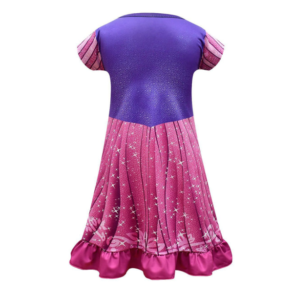 Rapunzel Princess Le Pei Cosplay Festklänning Volangkjol 110cm 110cm