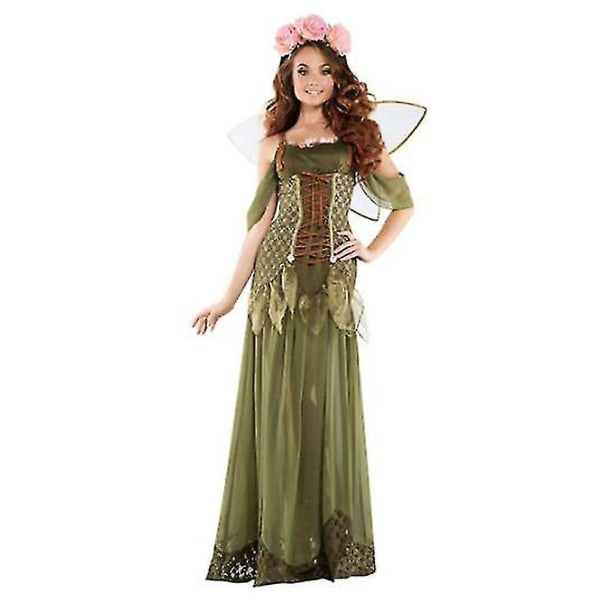 Kvinnor Skogsprinsessdräkt Vuxen Halloween Fairy Kostymer
