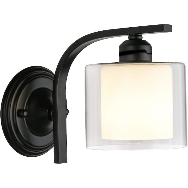 Modern Glas Vägglampa Belysning Fxiture För Sovrum Vardagsrum Vägglampa Vanity Light In Black Fi