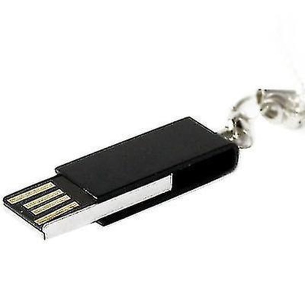 Mini roterbar USB -flashdisk (4GB), svart