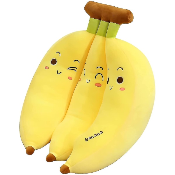 Banan plysch leksak söt tecknad fyllda furit kudde