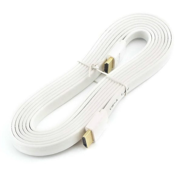 Premium Flat Noodle HDMI-kabel Highspeed För HDMI 3d Dvd Hdtv 1,5m 3m 5m