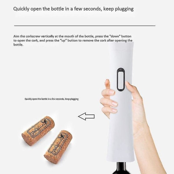 Elektrisk flasköppnare Elektrisk vinkorkskruv Creative Automatisk set|Öppnare