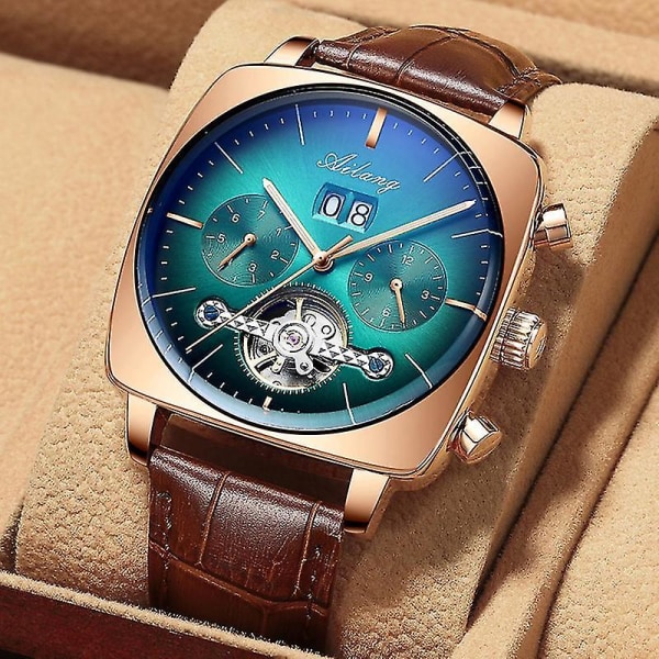 2021ailang Kända watch Montre Automatique Luxe Chronograph Square Stor Watch Hollow Wat