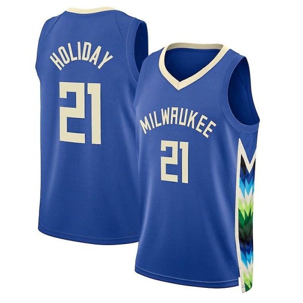 Milwaukee Bucks Holiday No.21 T-shirt för baskettröja XXL