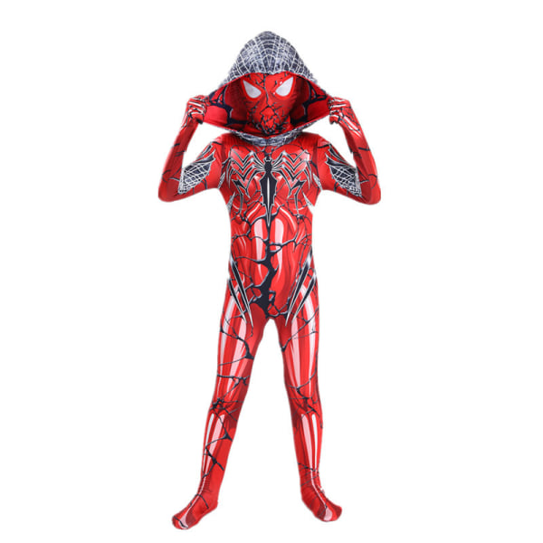 Barn Pojkar Halloween Spider-Man Cosplay Party Kostym Jumpsuits J 120cm K 120cm