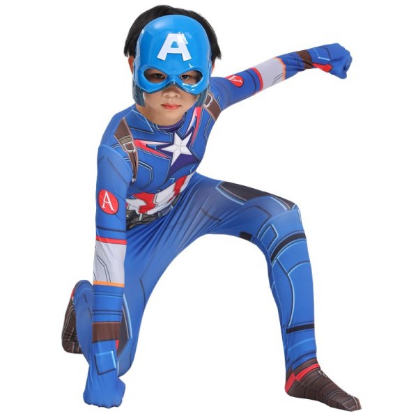 3-12 år Barn & Vuxna Spider-Man Cosplay kostym Hero Expedition (Luxury Lens Model) 140 captain america 130