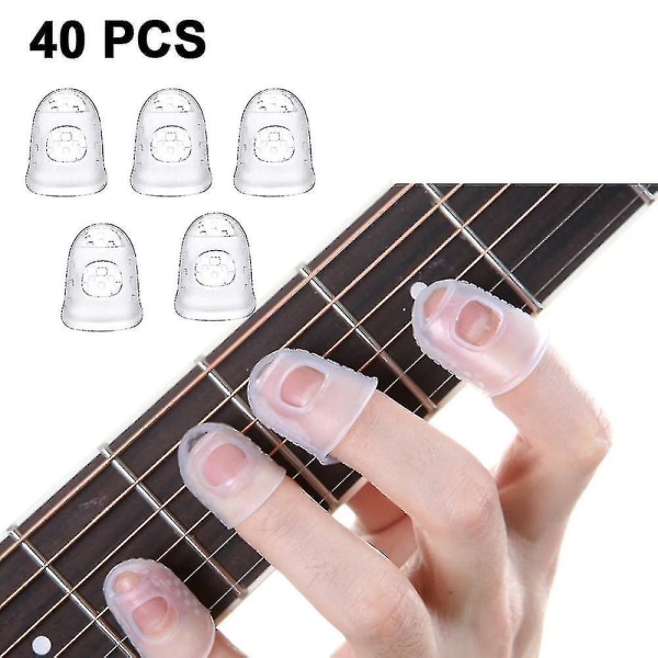Silikon gitarr fingerskydd, gitarr fingertopp, finger cap