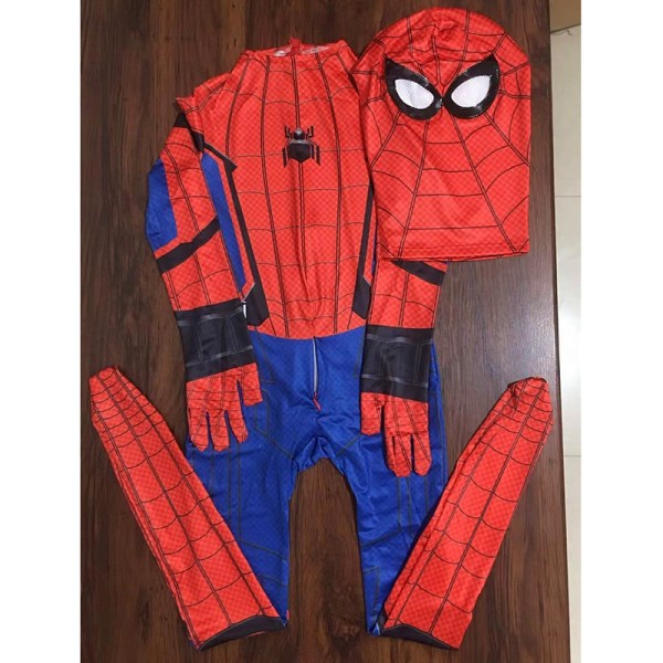 Barn Pojkar Halloween Spider-Man Cosplay Party Kostym Jumpsuits J 120cm E 150cm