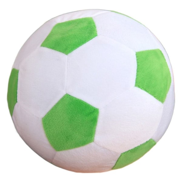 Realistisk fotbollsplysch fylld fotboll GRÖN&VIT Green&White Red&White