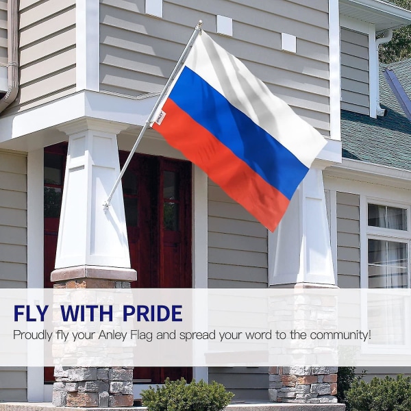 Fly Breeze 3x5 fot Rysslandsflagga - Levande färger och blekningssäker - Canvas Header och dubbelsömnad
