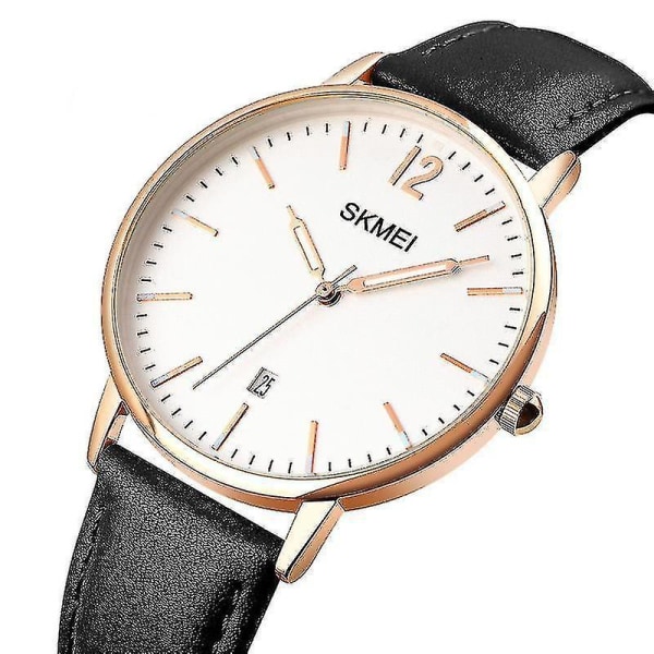 SKMEI 1724 Mode Watch Luminous Date Display Simple Lady Läderrem