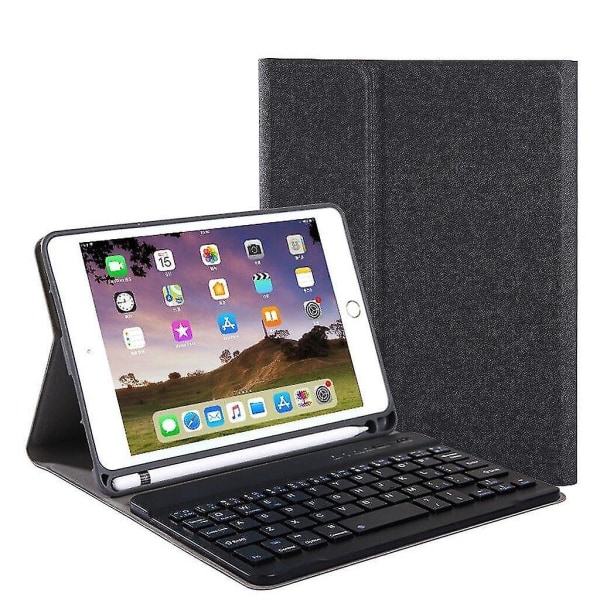 Qwert Apple iPad 10.2in 2019 Löstagbart trådlöst Bluetooth tangentbord surfplatta bluetooth tangentbord