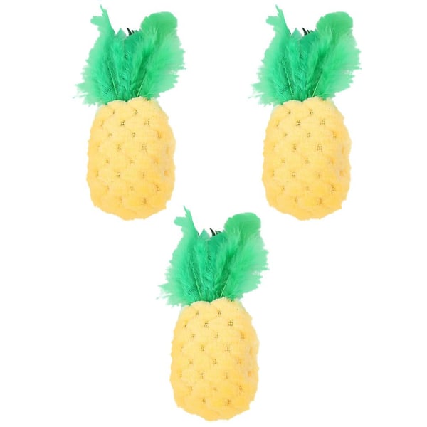 3st Toy Pet Ananas Form Interactive Toy Cat Plysch