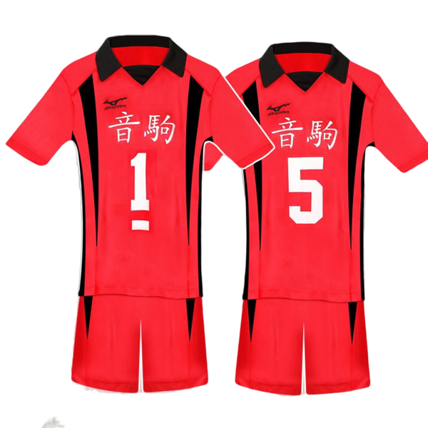 Haikyuu cosplay kostymer kozumekenma outfit för män Sportkläder Red XXL XL