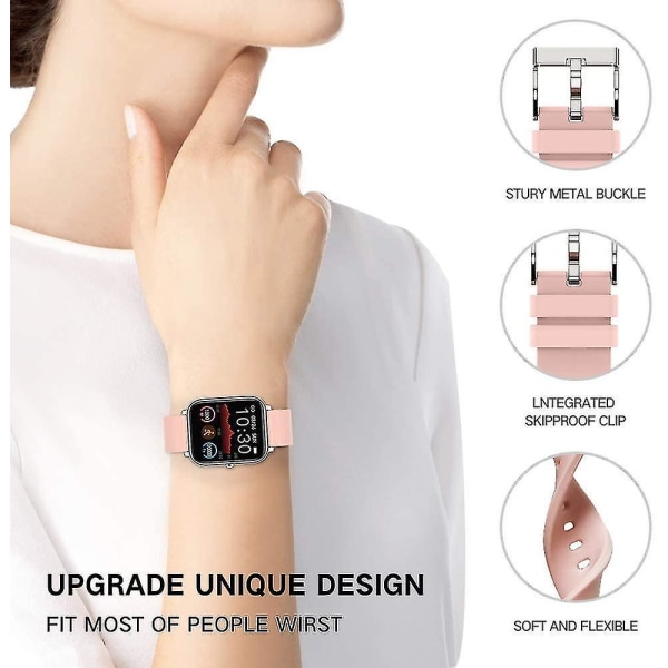 Smarta watch , justerbara ersättningsband Silikonarmband för watch , mjukt silikonarmband med hål
