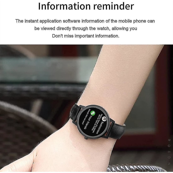 Chronus Smart Watches for Herr Dam Full Touch Screen Ip67 Vattentät för Android och iOS