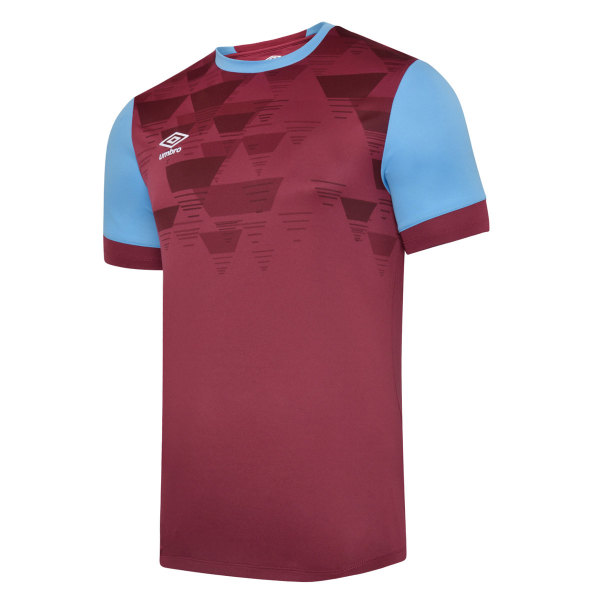 Umbro Childrens/Kids Vier Jersey 7-8 år Himmelsblå/Vit New Claret/Sky Blue 7-8 Years