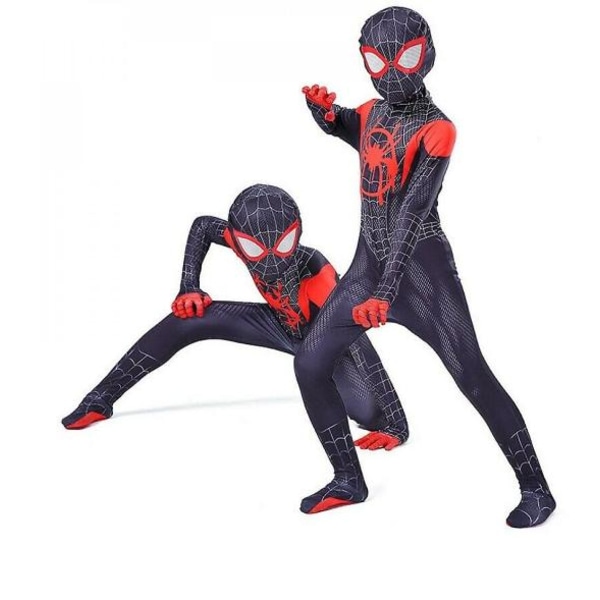 Kostym Spiderman Cosplay Jumpsuit Halloween Cosplay Kostym 160cm 140cm