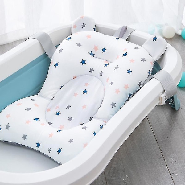 Baby Spädbarnsbadsits Mjuk badkarsinsats med justerbart spänne flytande