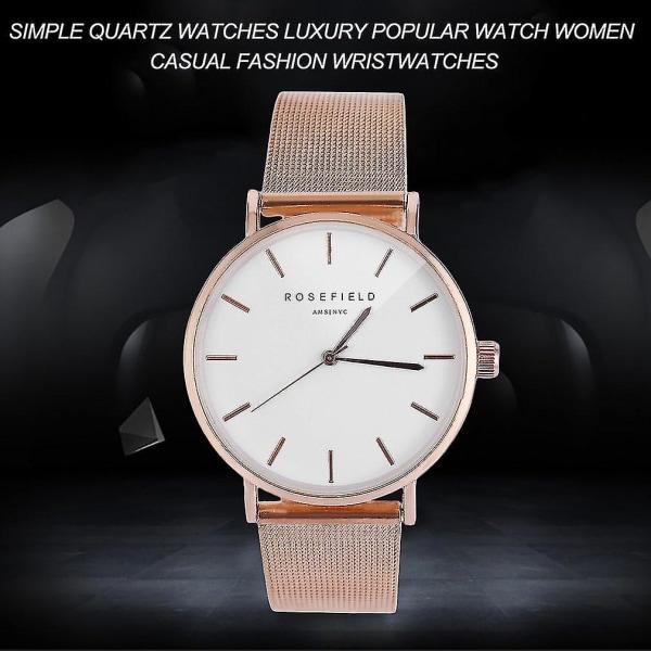 Enkla Quartz Watches Lyx Populära Watch Women Casual Fashion Armbandsur
