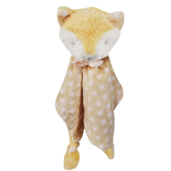 Snuggle Baby Täckefilt med Fox Plysch Animal Blankie Toy för nyfödda toddler och flickor