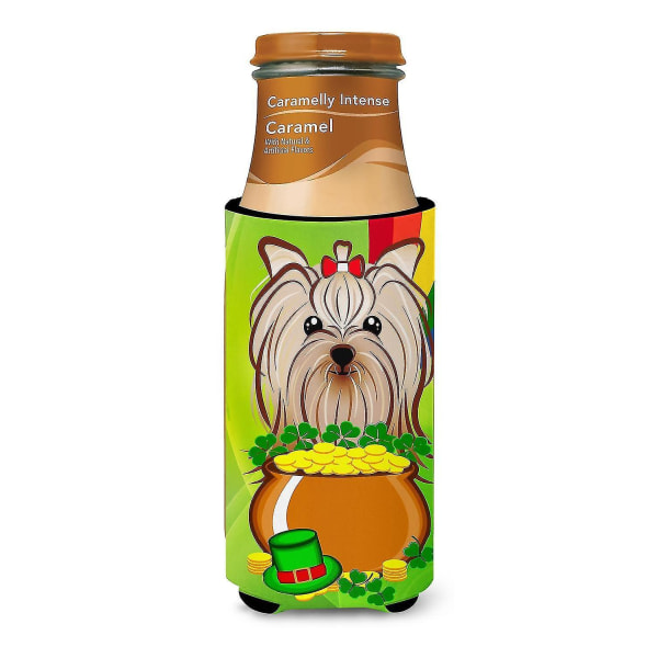 Yorkie Yorkishire Terrier St. Patrick's Day Michelob Ultra dryck Insulator fo