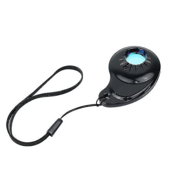 Dold kameradetektor Bärbar antispiondetektor, för toalettrum, (svart)