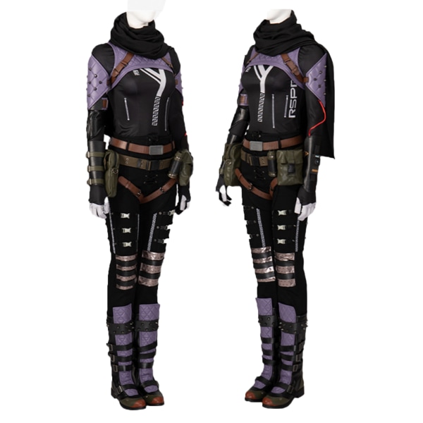 Anpassningsbara kläder Apex legends cosplay-kostymer för kvinnor W Black XXL XL