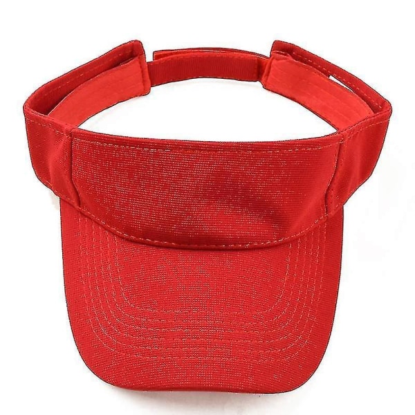 Sommarsolskydd löptennisgolfhattar, sportig cap(röd)