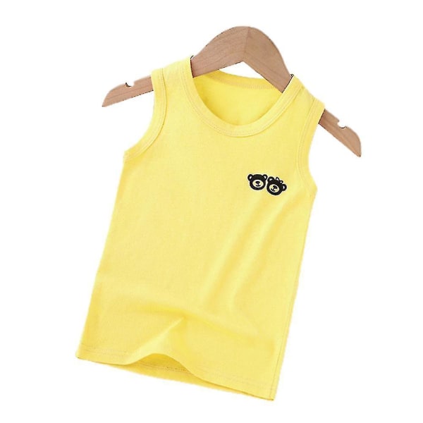 3-9 år Pojkar Flick T-shirt Bear Printed Tee Linne Yellow