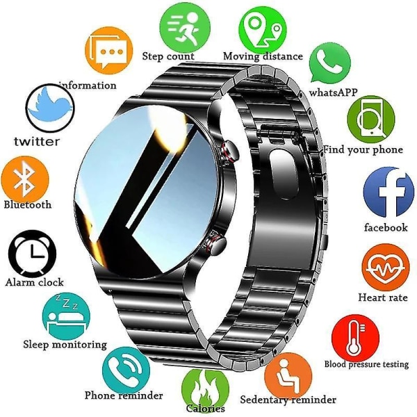 454*454 Hd 1,39 tums skärm Smart Watch Herr Bluetooth Call Ip68 Vattentät musikspelare Link Blueto