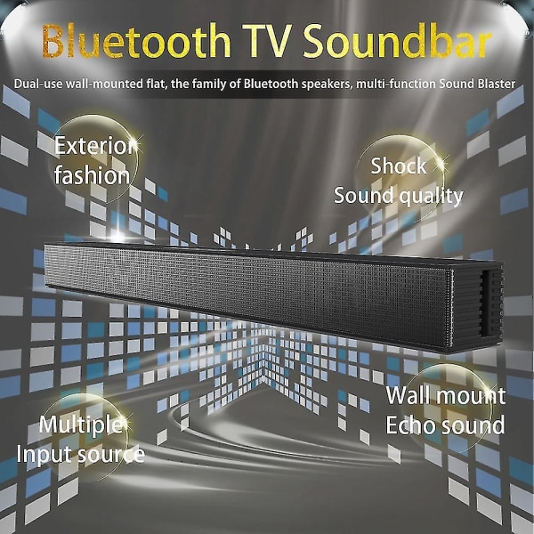 Bluetooth högtalare Large Power 40w Tv-högtalare för dator Soundbar För Tv Music Center Column Super