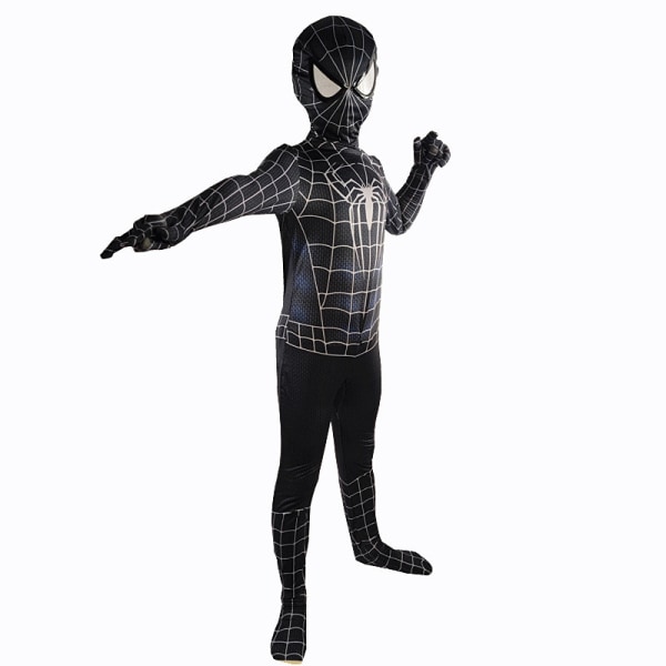 3-12 år Barn & Vuxna Spider-Man Cosplay kostym Hero Expedition (Luxury Lens Model) 140 classic black spider 100