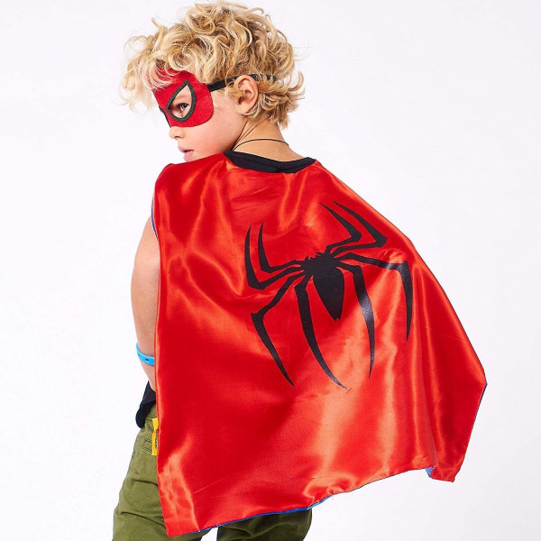 Spiderman kostym Cosplay kostym Barnleksak Spider-man Capes 160cm 130cm