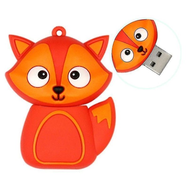 MicroDrive 64GB USB 2.0 Creative Cute Fox U Disk