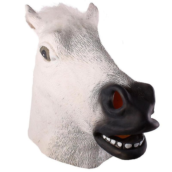 1st Halloween Mask Latex Hästhuvud Mask Animal Cosplay