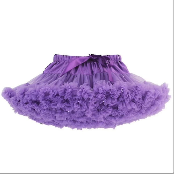 Tutu Petti kjol för festklänning Dansklänning, perfekt för balett, fluffig prinsesskjol purple