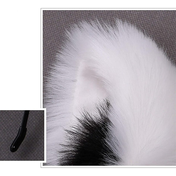 Cat Ears Pannband Cosplay Hårband Fluffig Tjej Kvinnor Söt Black